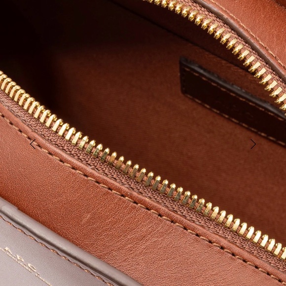 A.P.C. Brown Leather Demi-Lune Crossbody - Picture 3 of 3